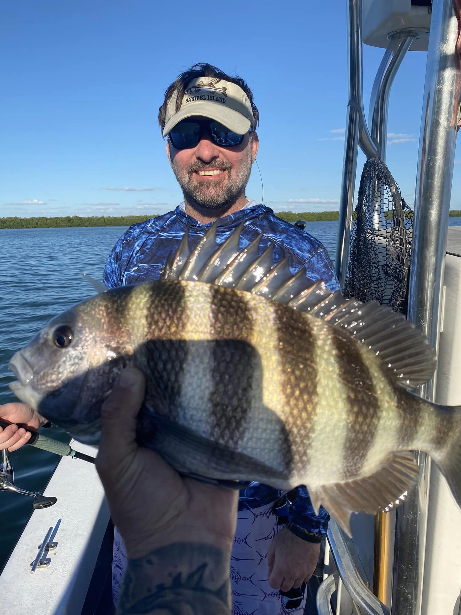 Sheepshead fish caught on fishing tour in FL