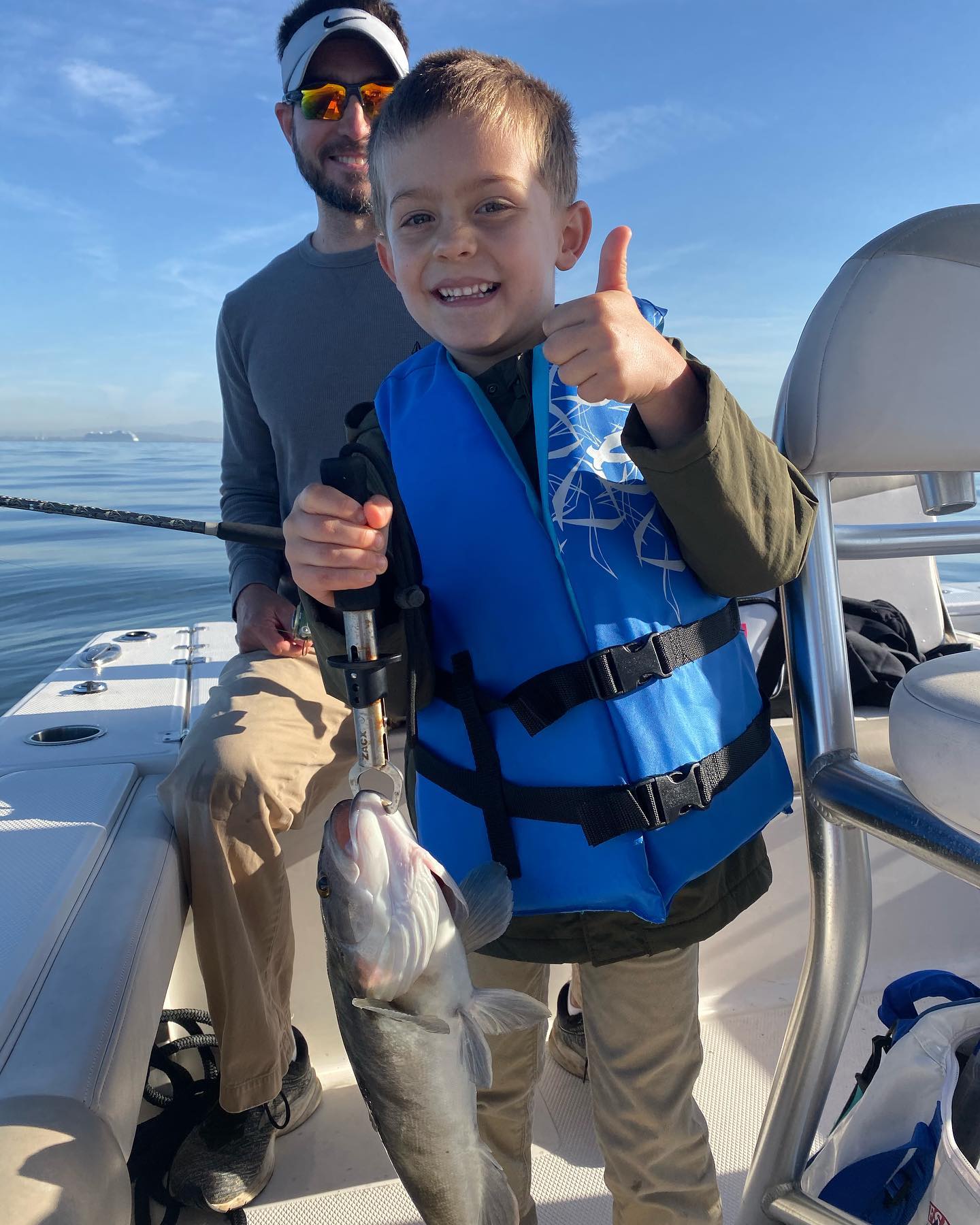 A couple enjoying a day of fishing in CA