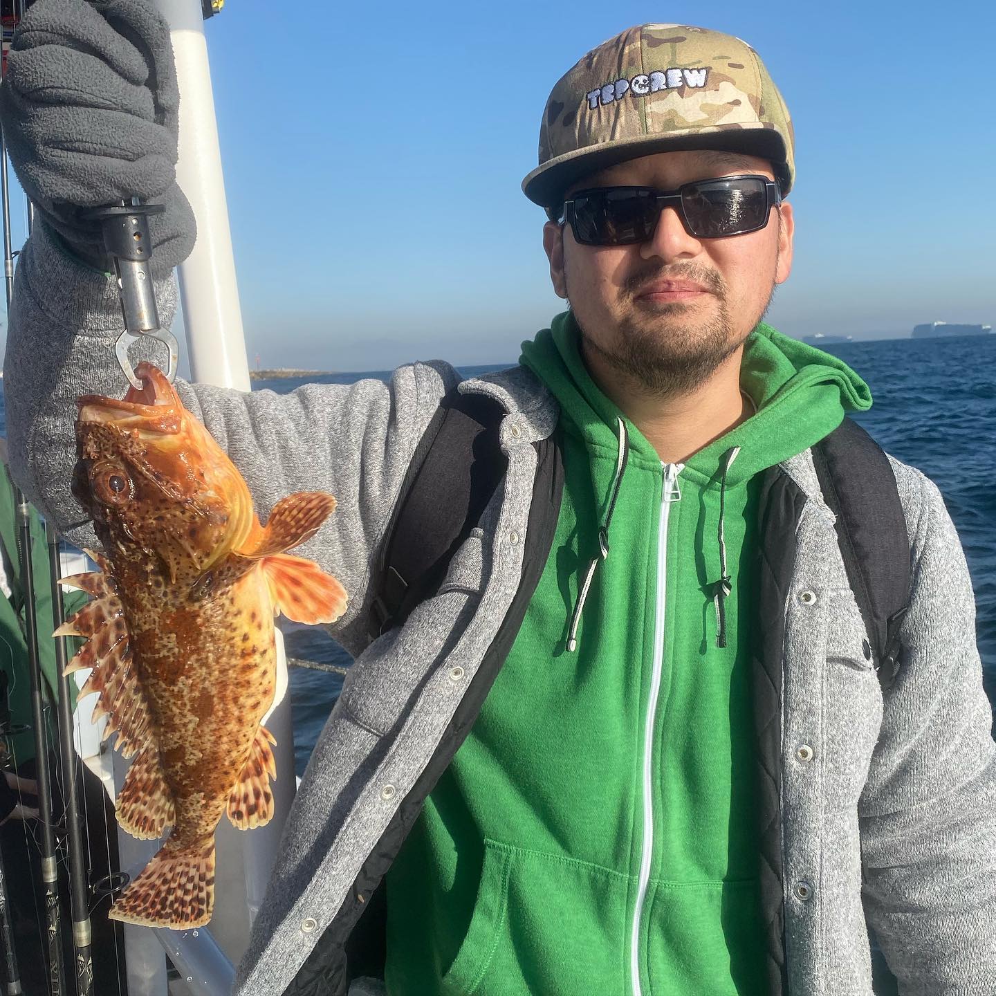 One person fishing in CA