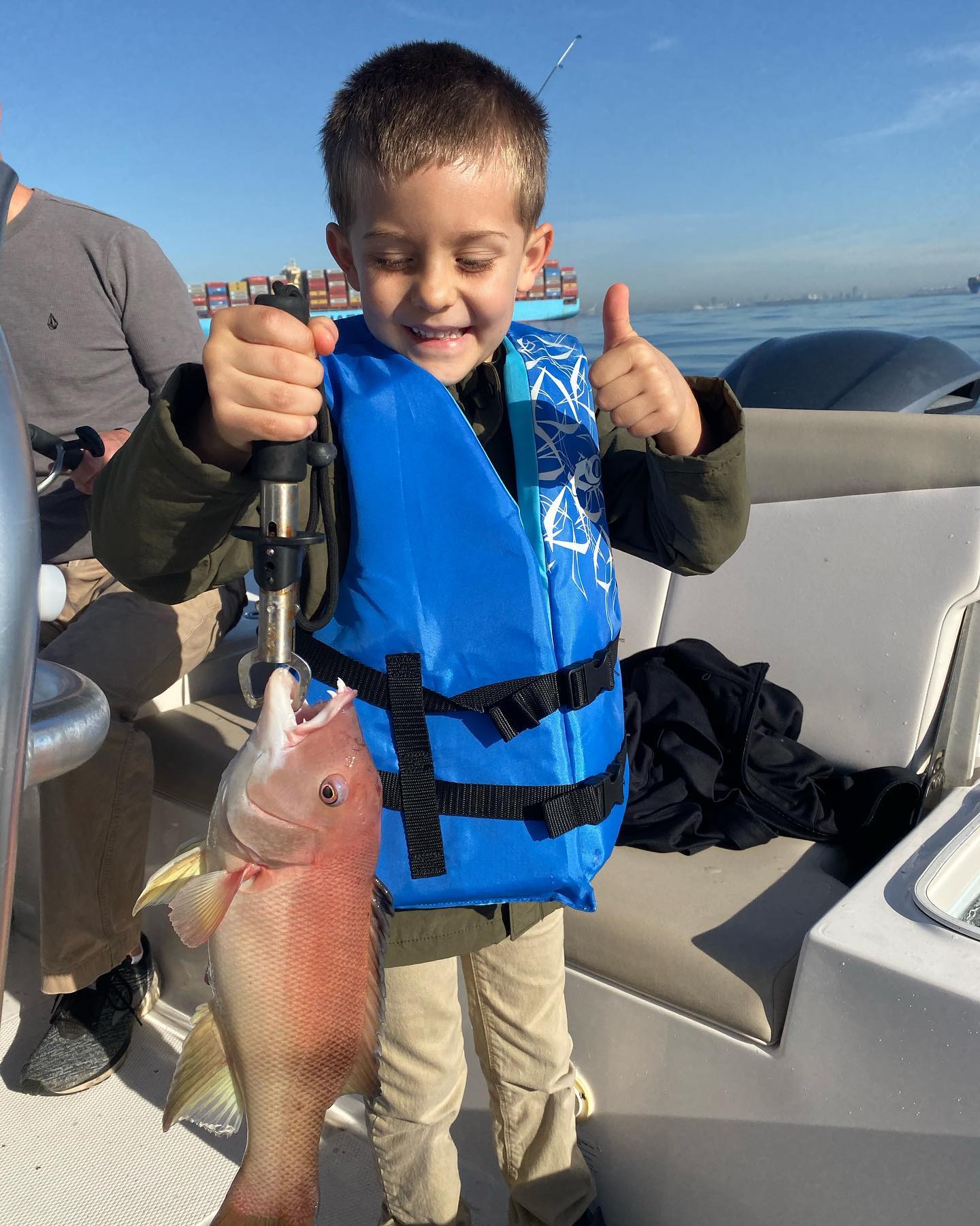 Angler fishing at Huntington Beach