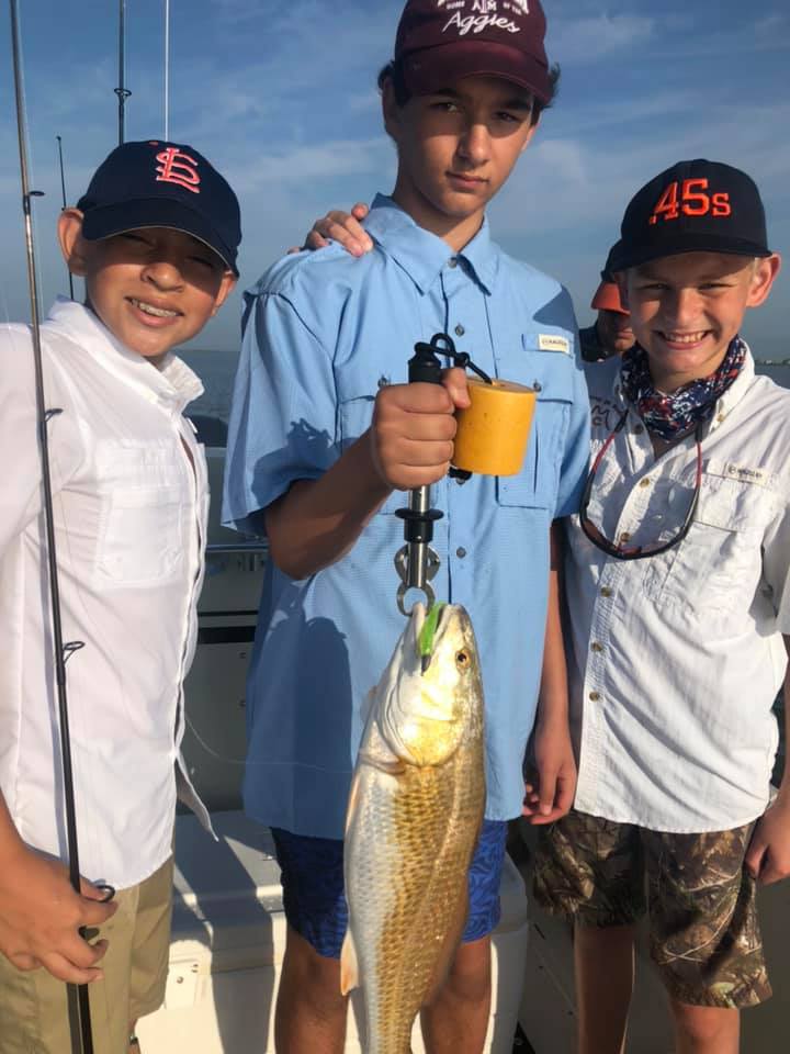 Redfish caught in Galveston