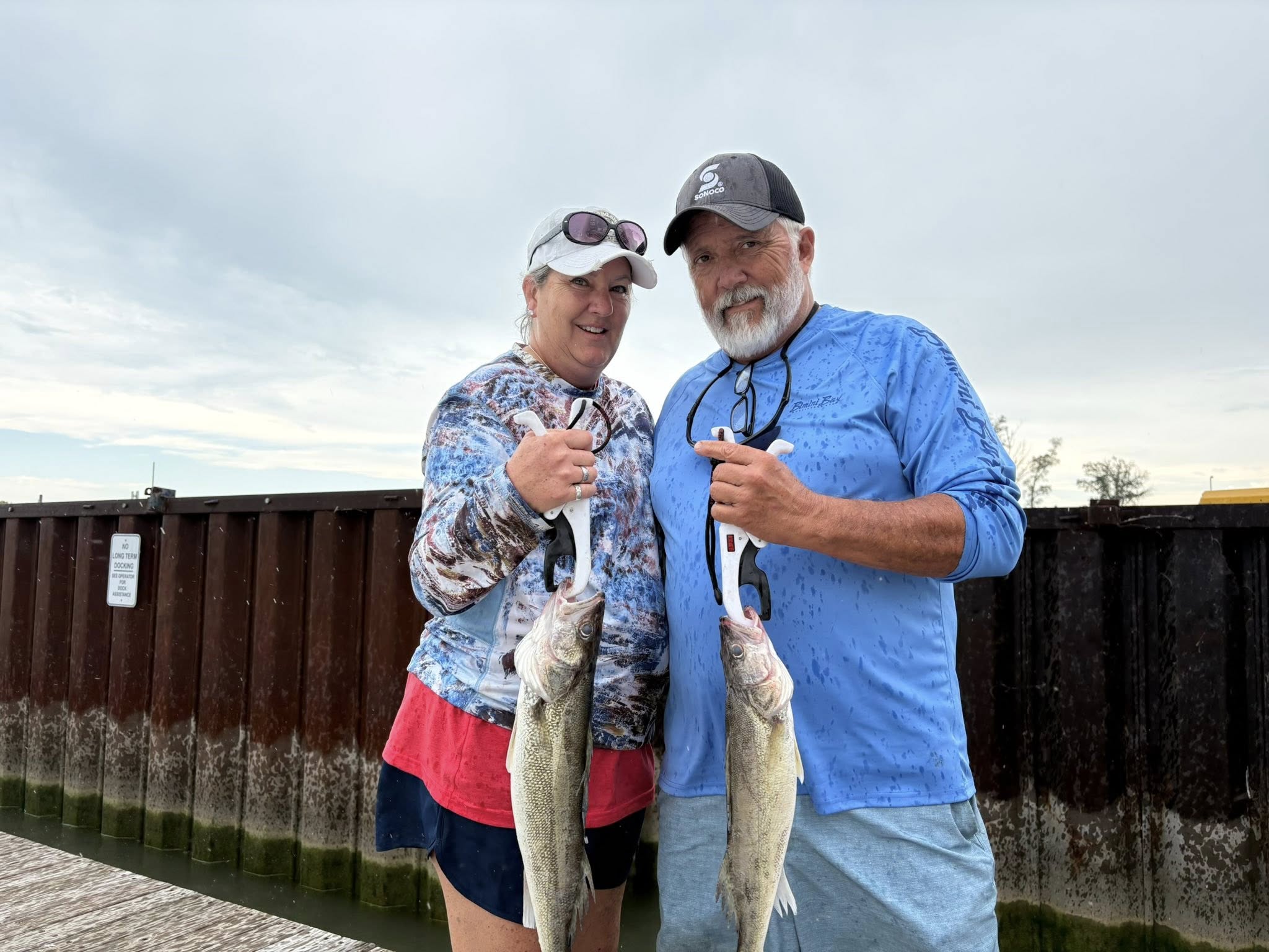 Two walleye caught during fishing trip in Port Clinton OH