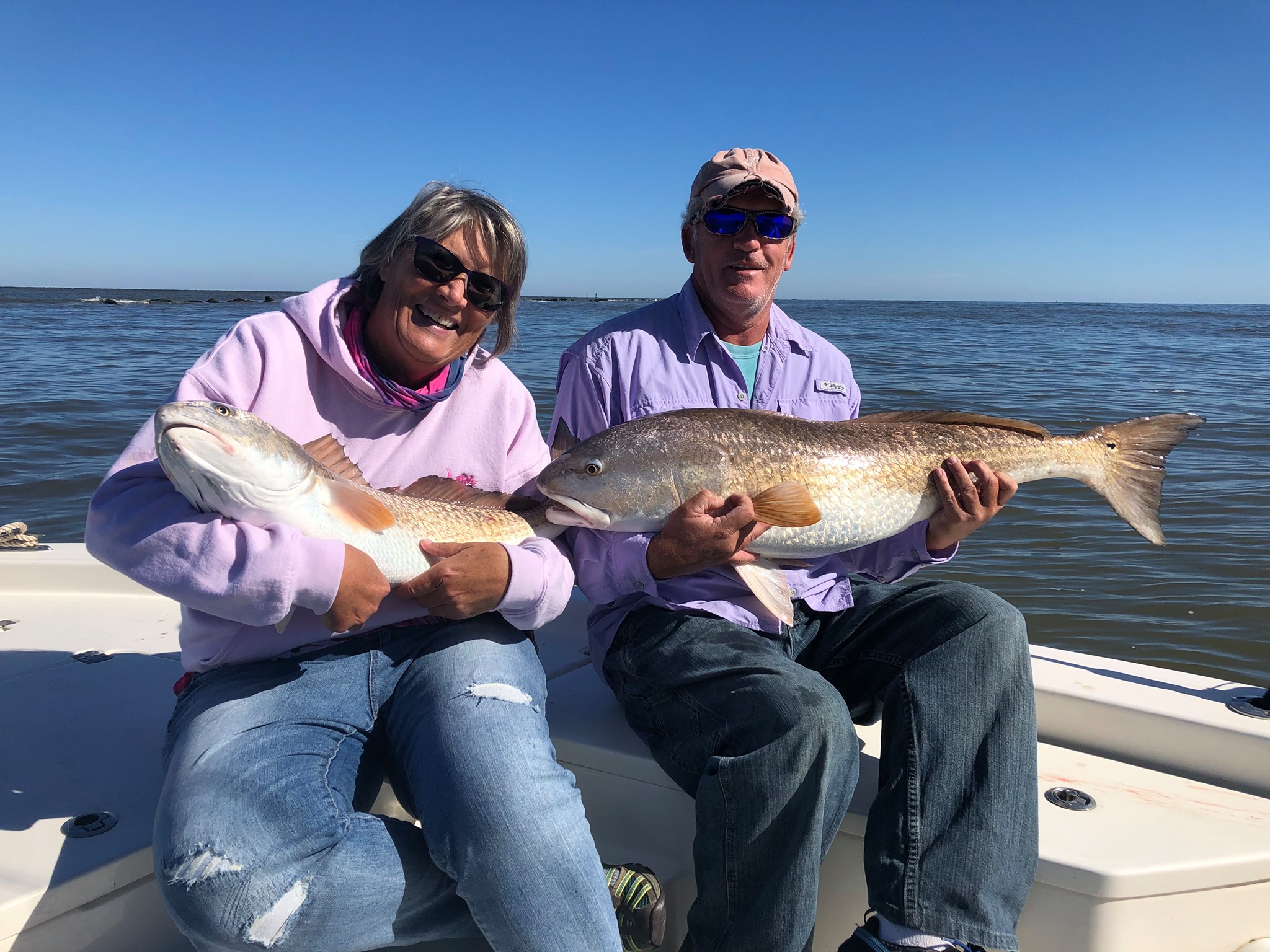 Two anglers fishing in Georgetown