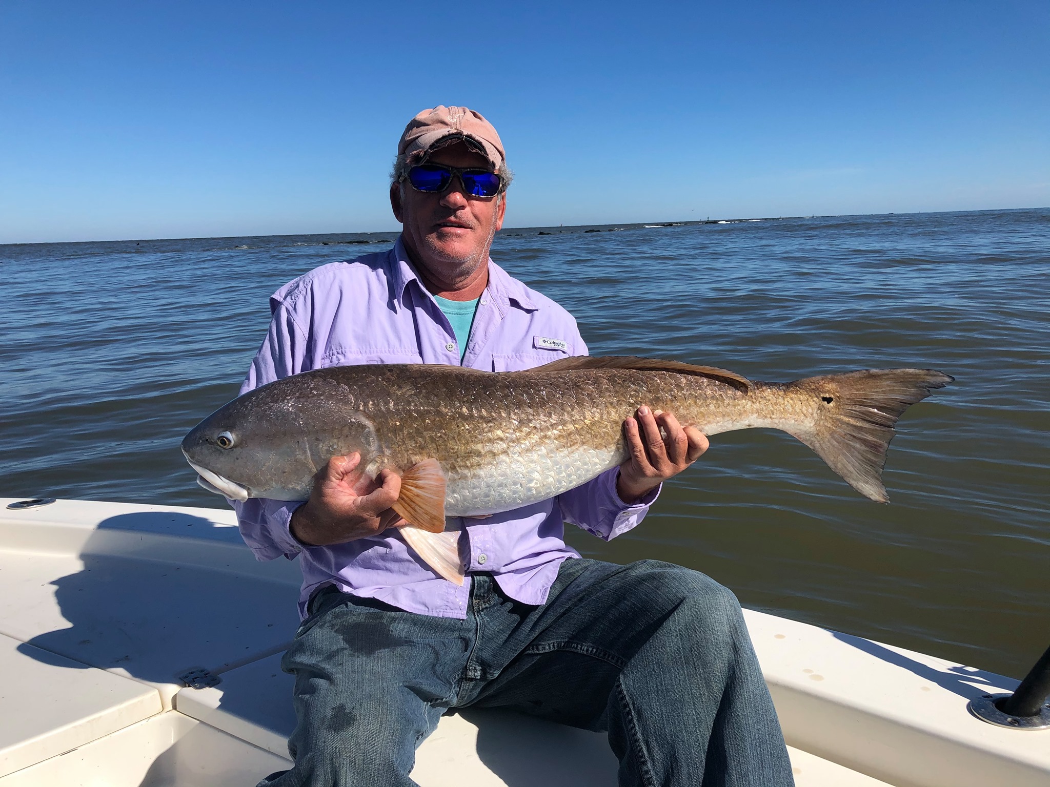 A person fishing in South Carolina
