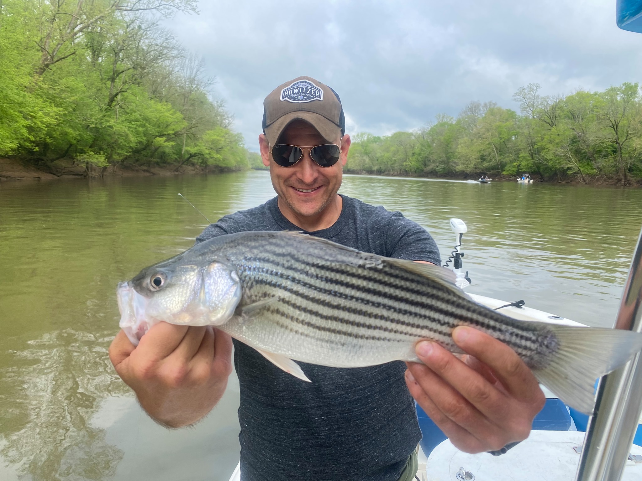 Striped bass caught by angler in Georgetown