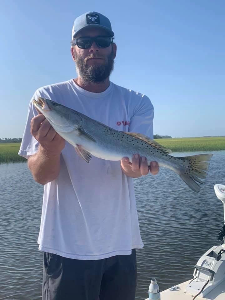 Spotted weakfish, 21 inches, caught in FL