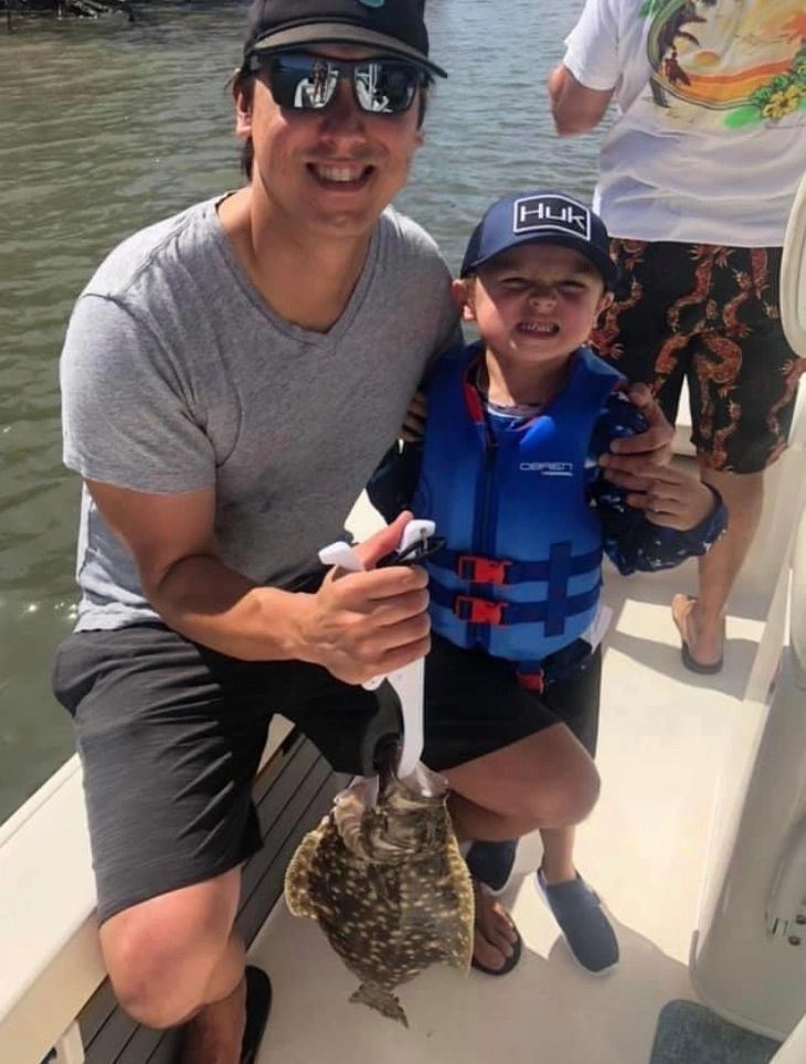 Photo of a 7-inch summer flounder caught in FL