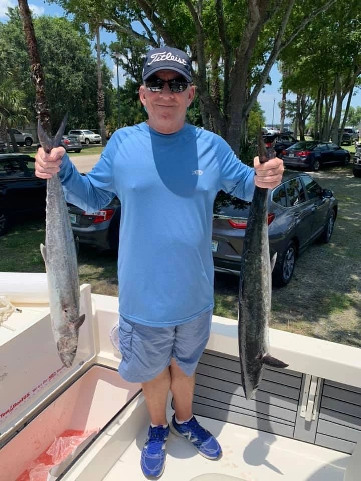 Two king mackerel fish caught in FL