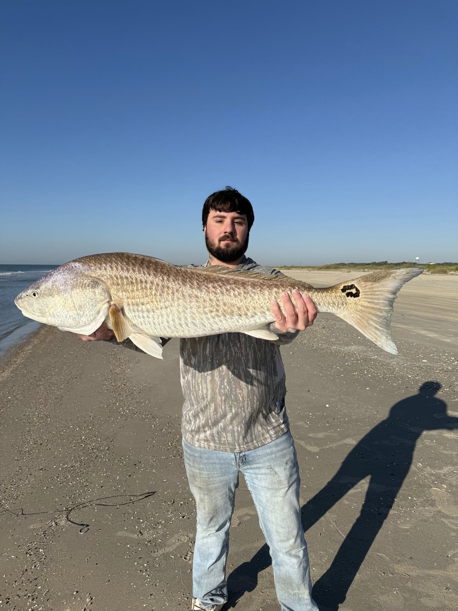 Redfish caught while fishing in Galveston