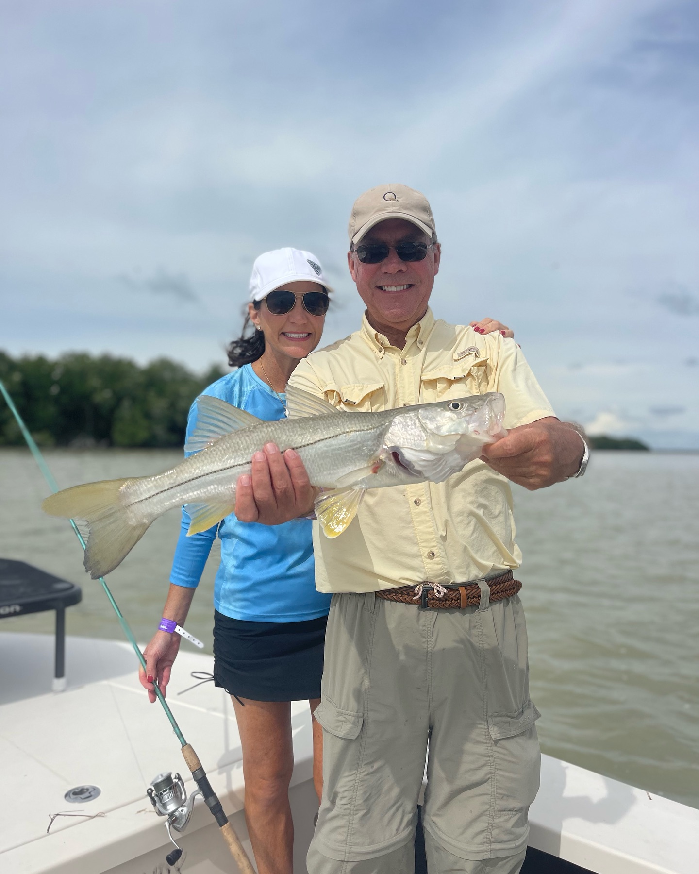 Snook fish caught by 2 people in Florida