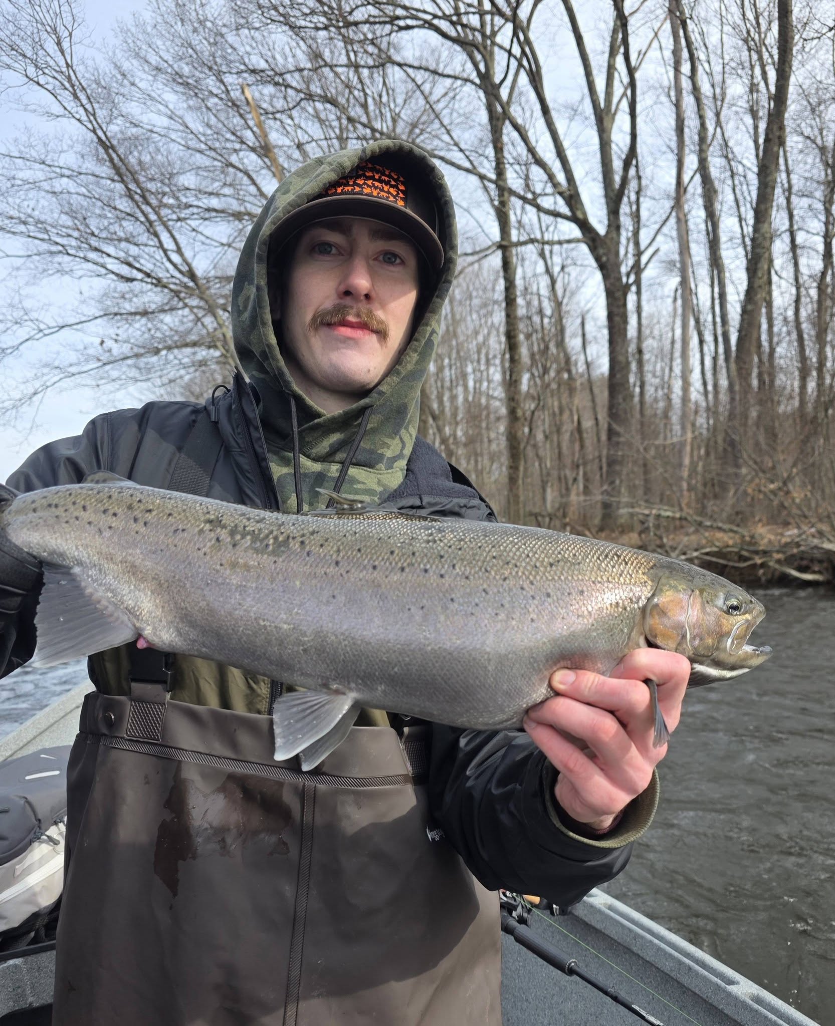 Rainbow trout caught while fishing in Ellisburg NY