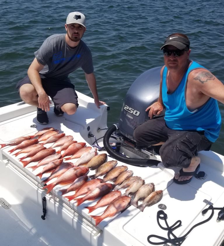 Two people fishing in Alabama