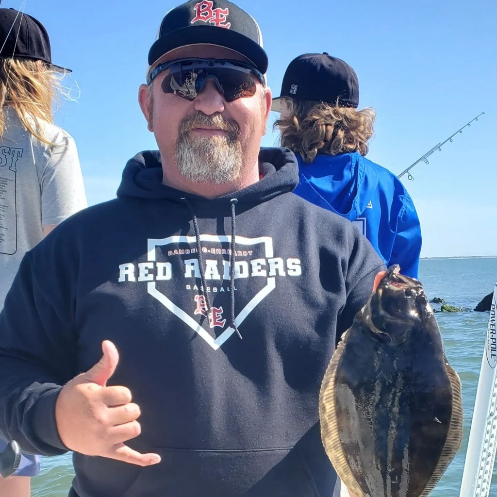 Single angler fishing in SC
