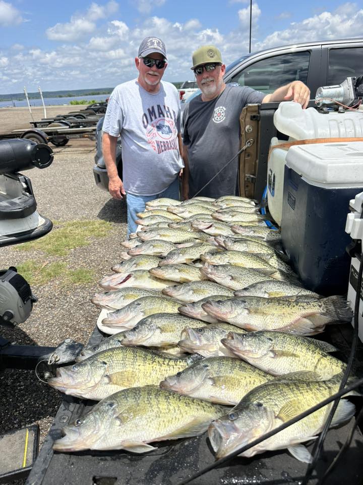 Three fishermen enjoying a great day of fishing in Yantis
