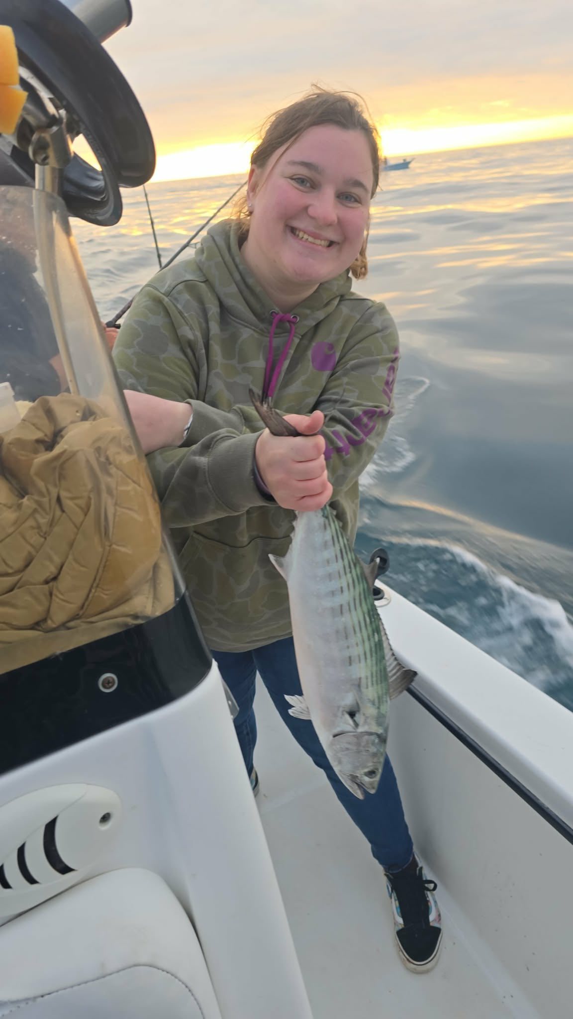 Atlantic Bonito catch on fishing charter boat in Surf City NC waters