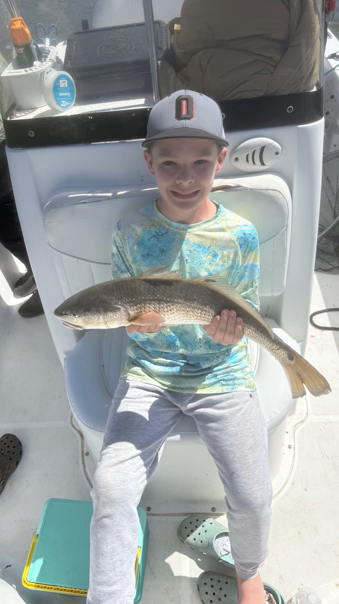 Redfish caught during fishing charter in Surf City NC