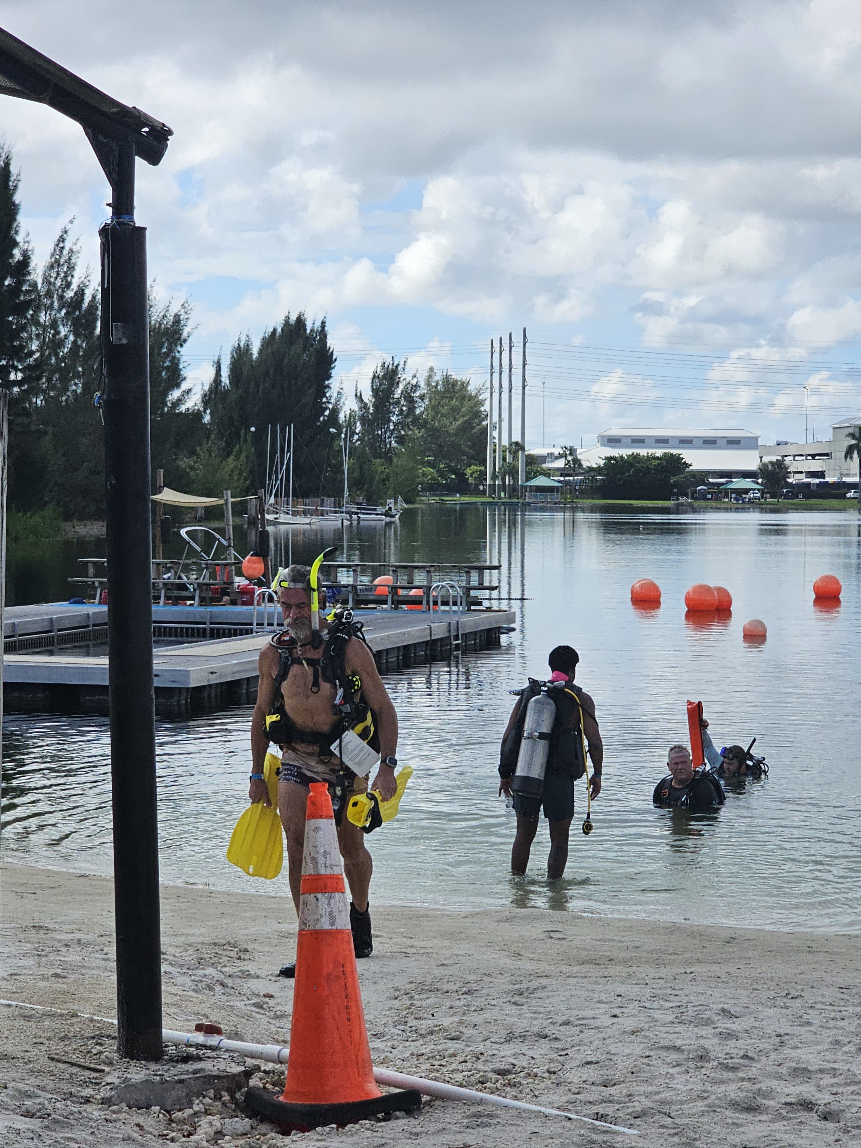 Three people enjoying water sports in FL