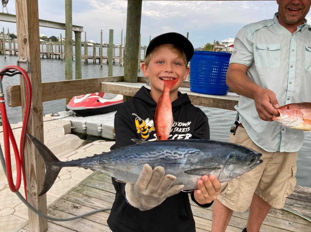 A little tunny fish measuring 26 inches caught in AL