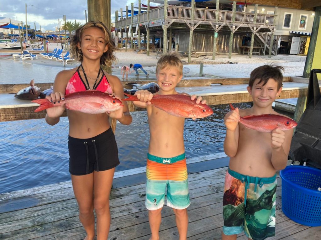 3 fish caught while fishing at Orange Beach