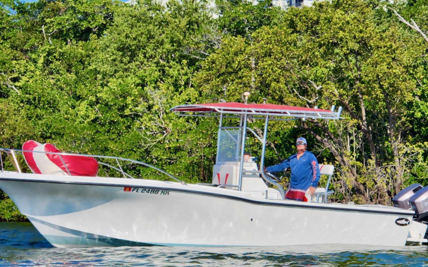 Angler fishing on the coast of FL