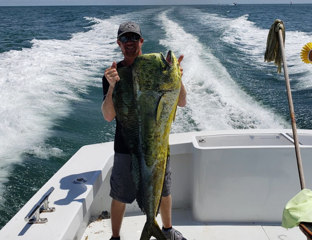 A big fish caught in FL while fishing