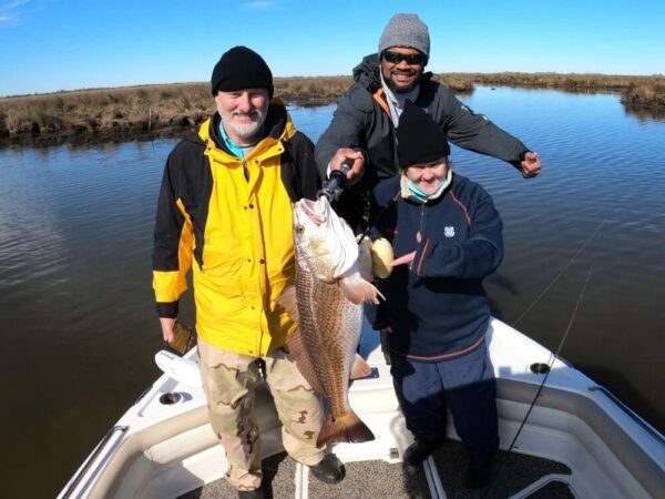 Redfish caught in Port Sulphur