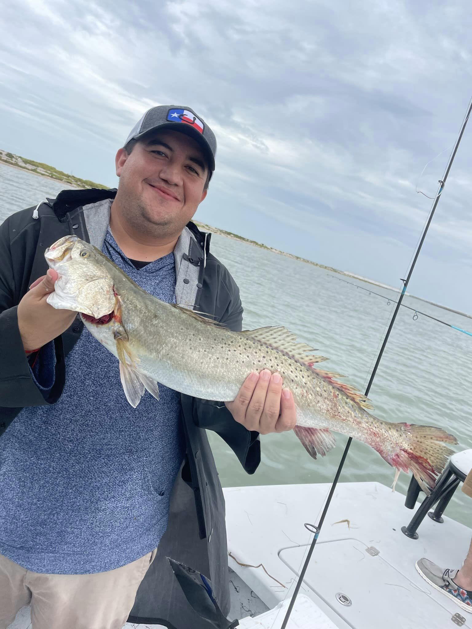One angler fishing in Aransas Pass