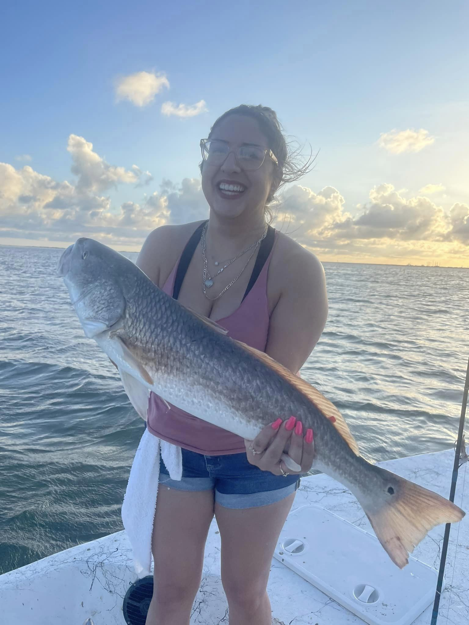 A lone angler fishing in Texas