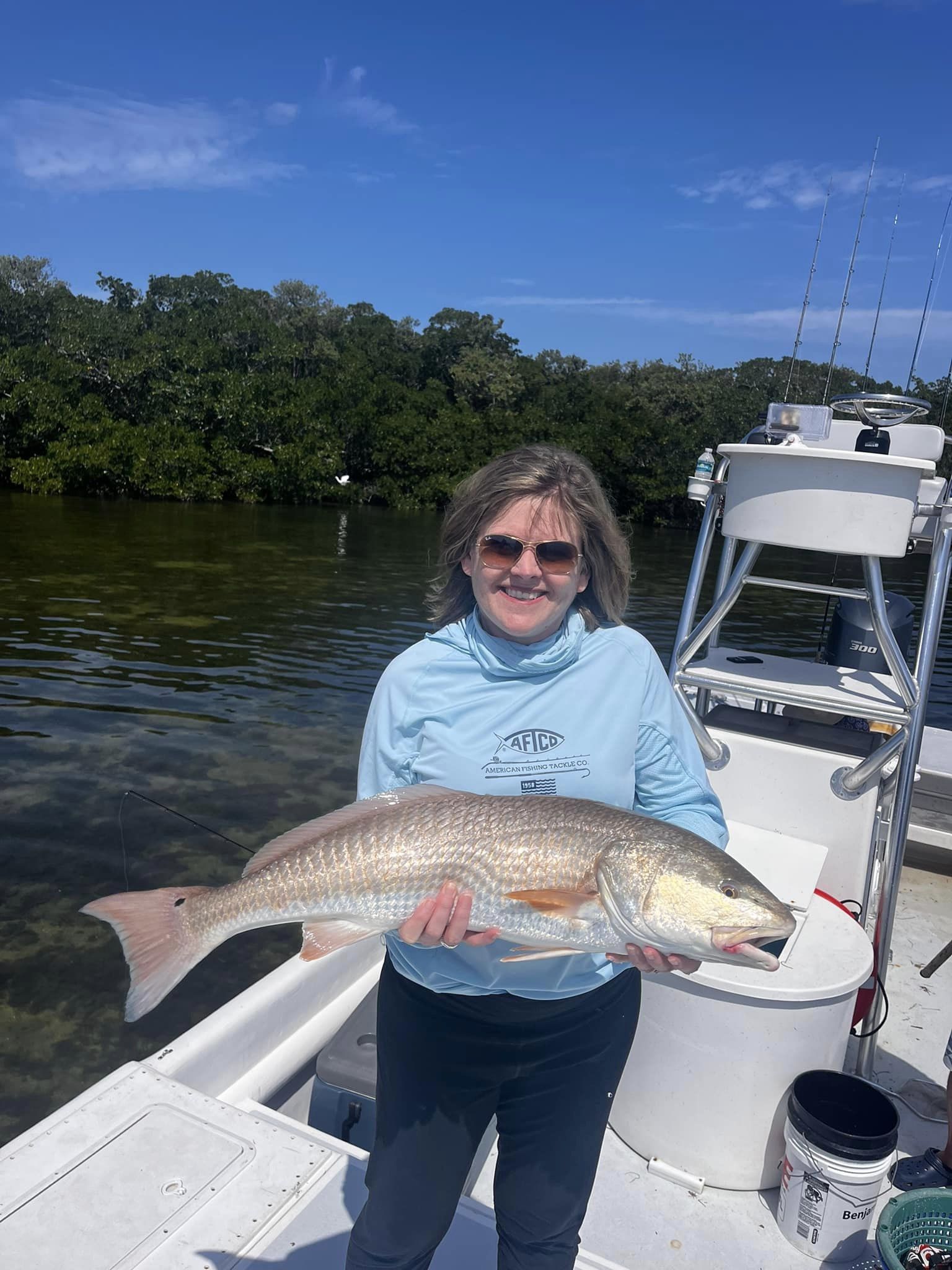Redfish caught in Holmes Beach