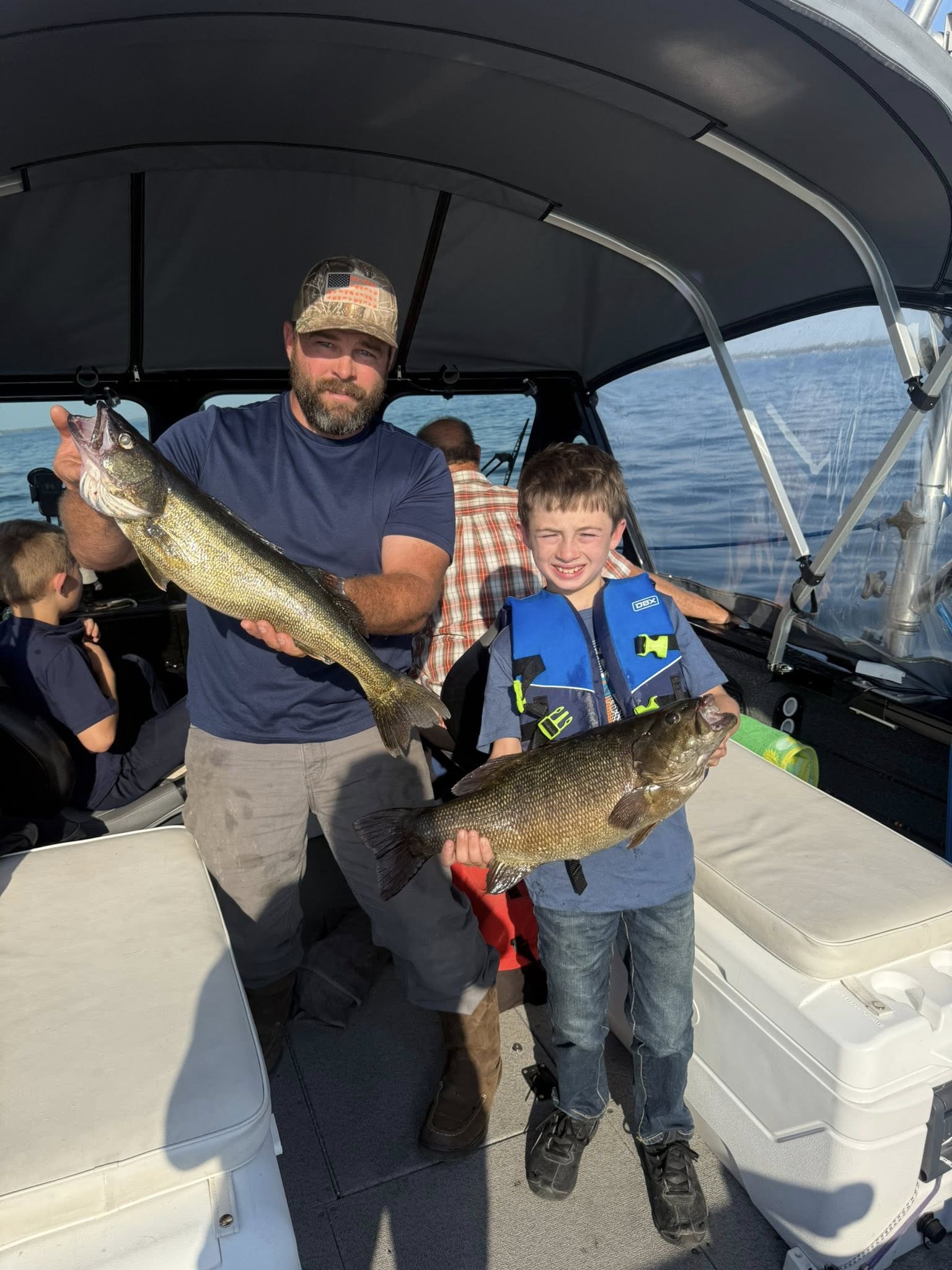 Walleye and smallmouth bass caught fishing in Sackets Harbor NY