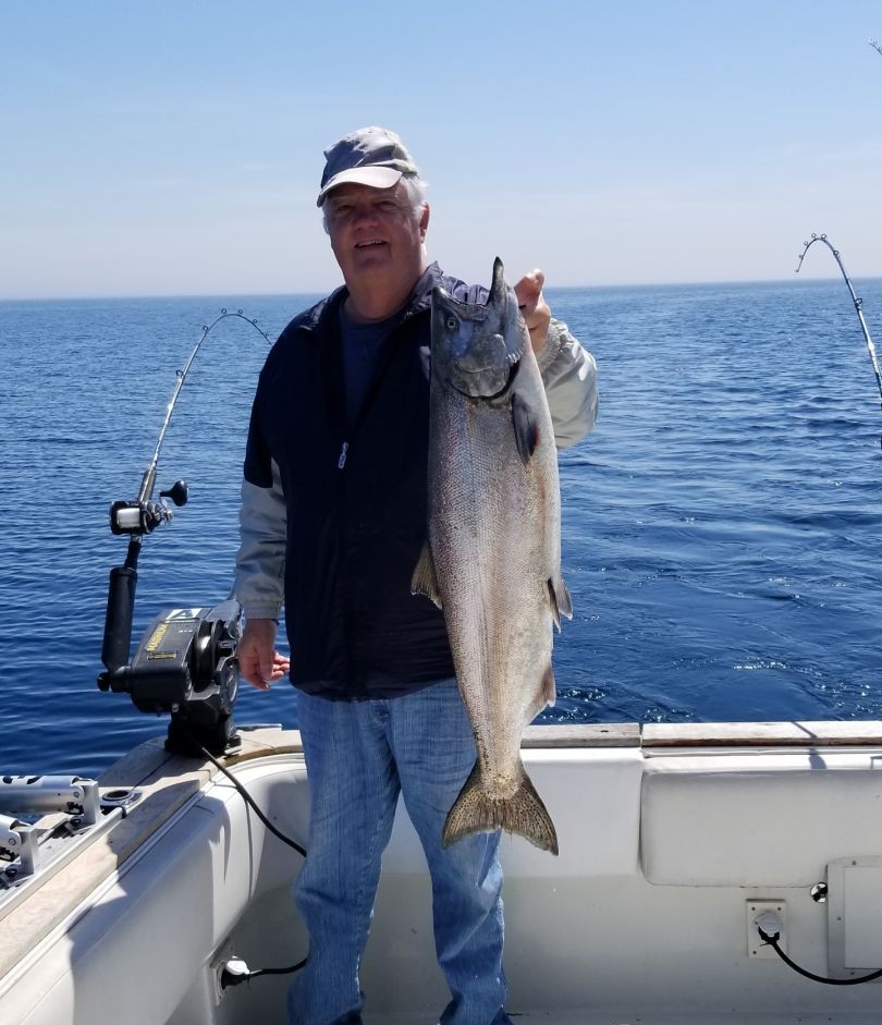 Chinook Salmon caught while fishing in WI