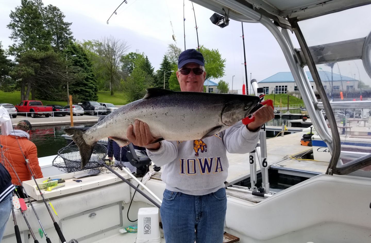 Chinook Salmon caught while fishing in Kenosha
