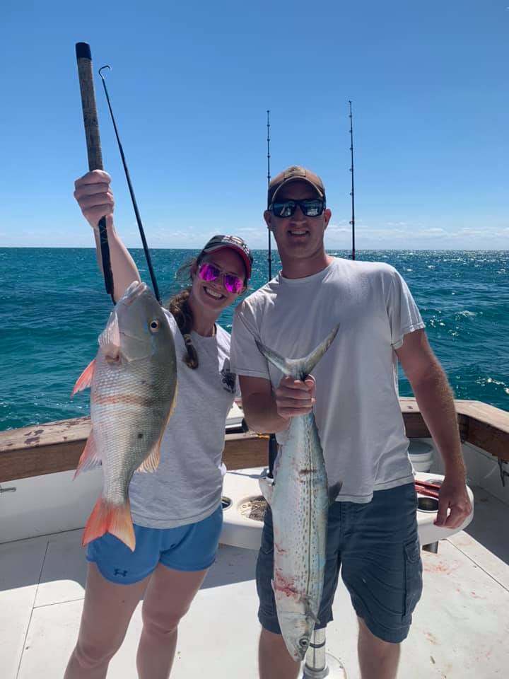 Mutton Snapper and Cero Mackerel, 24 inch catch, two anglers in Florida