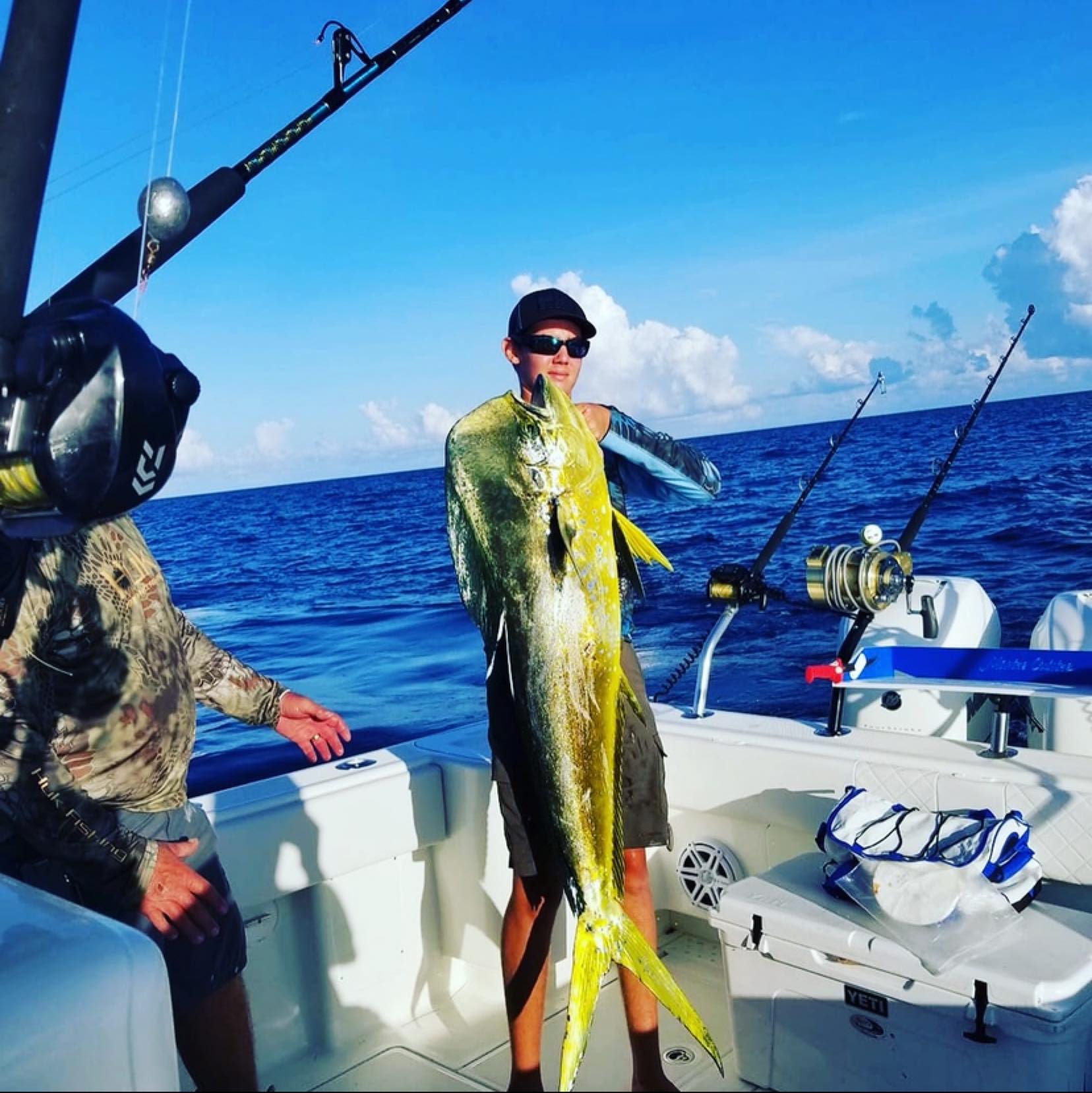 A lone angler fishing at Palmetto