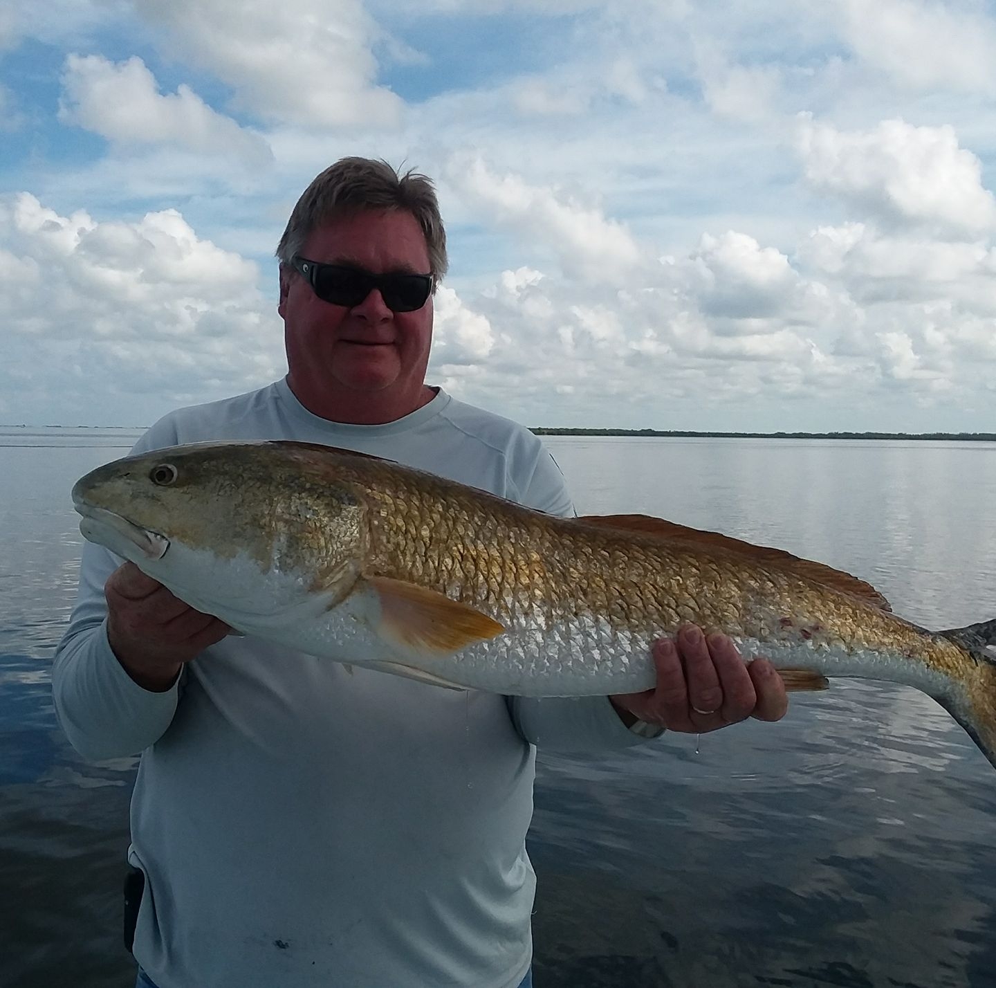A lone angler fishing in Florida