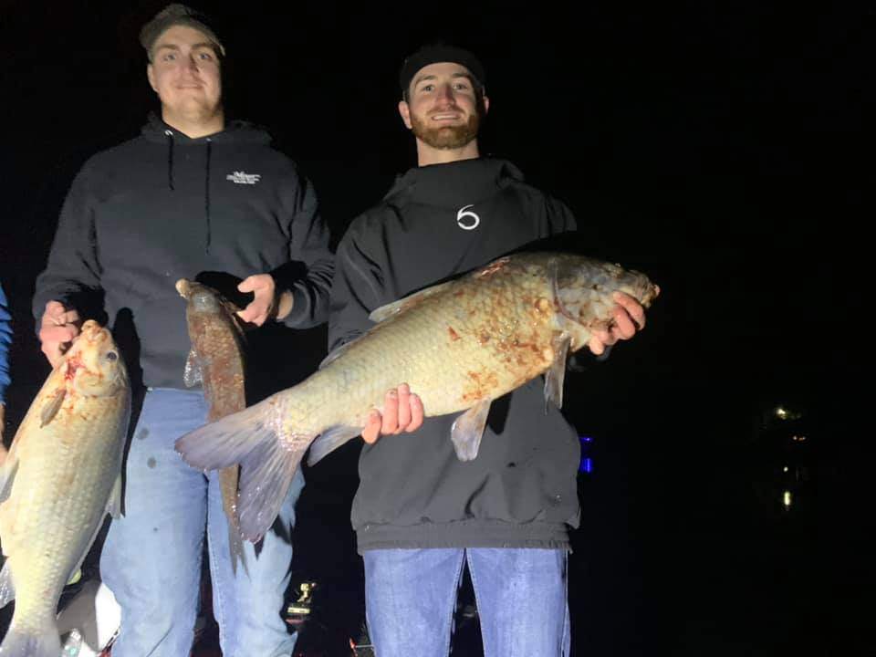Two anglers with a catch of 2 big fish in Camdenton