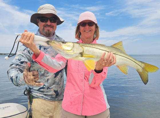 Snook fish caught during fishing trip in St. Petersburg