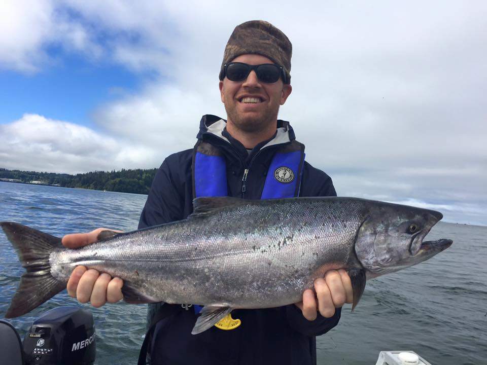 Coho salmon caught in Portland