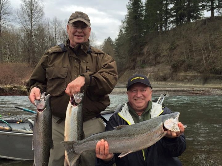 Two people fishing in OR