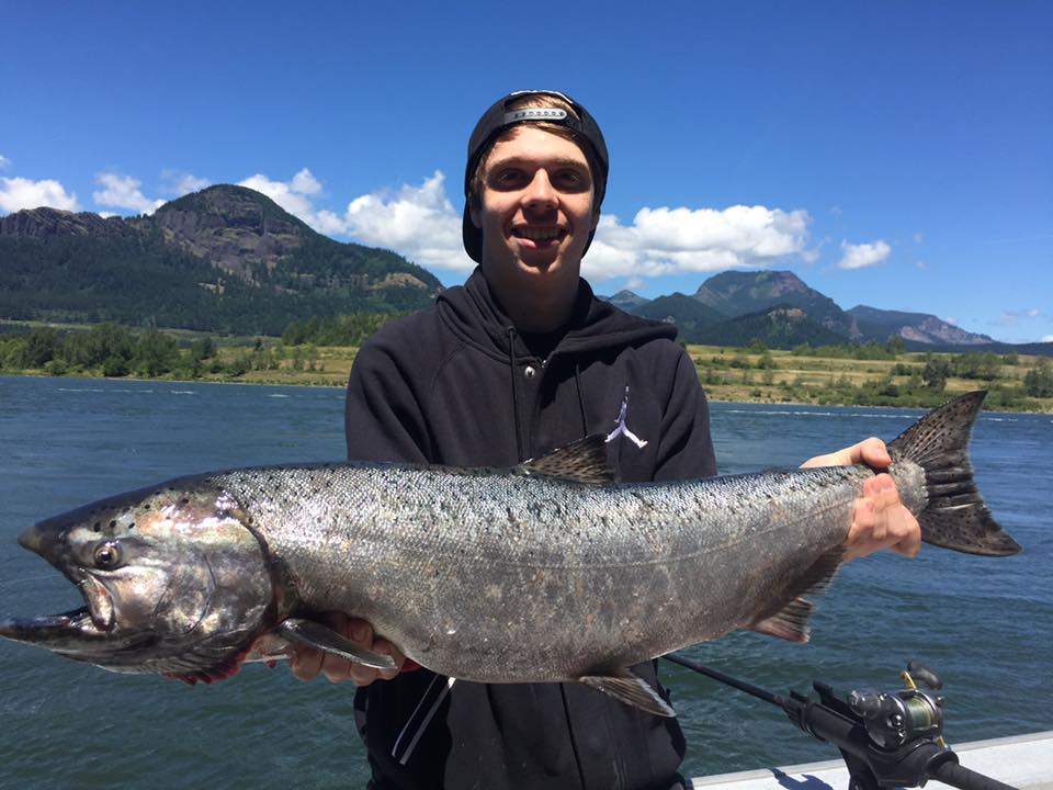 Fishing in Portland with a 32-inch catch