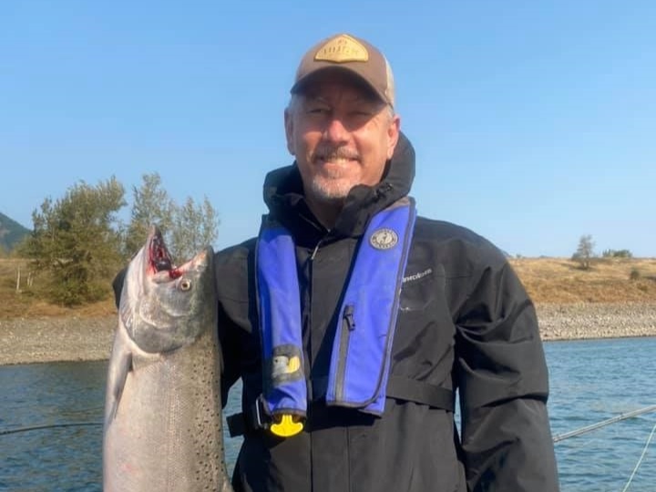 A single rainbow trout caught in OR