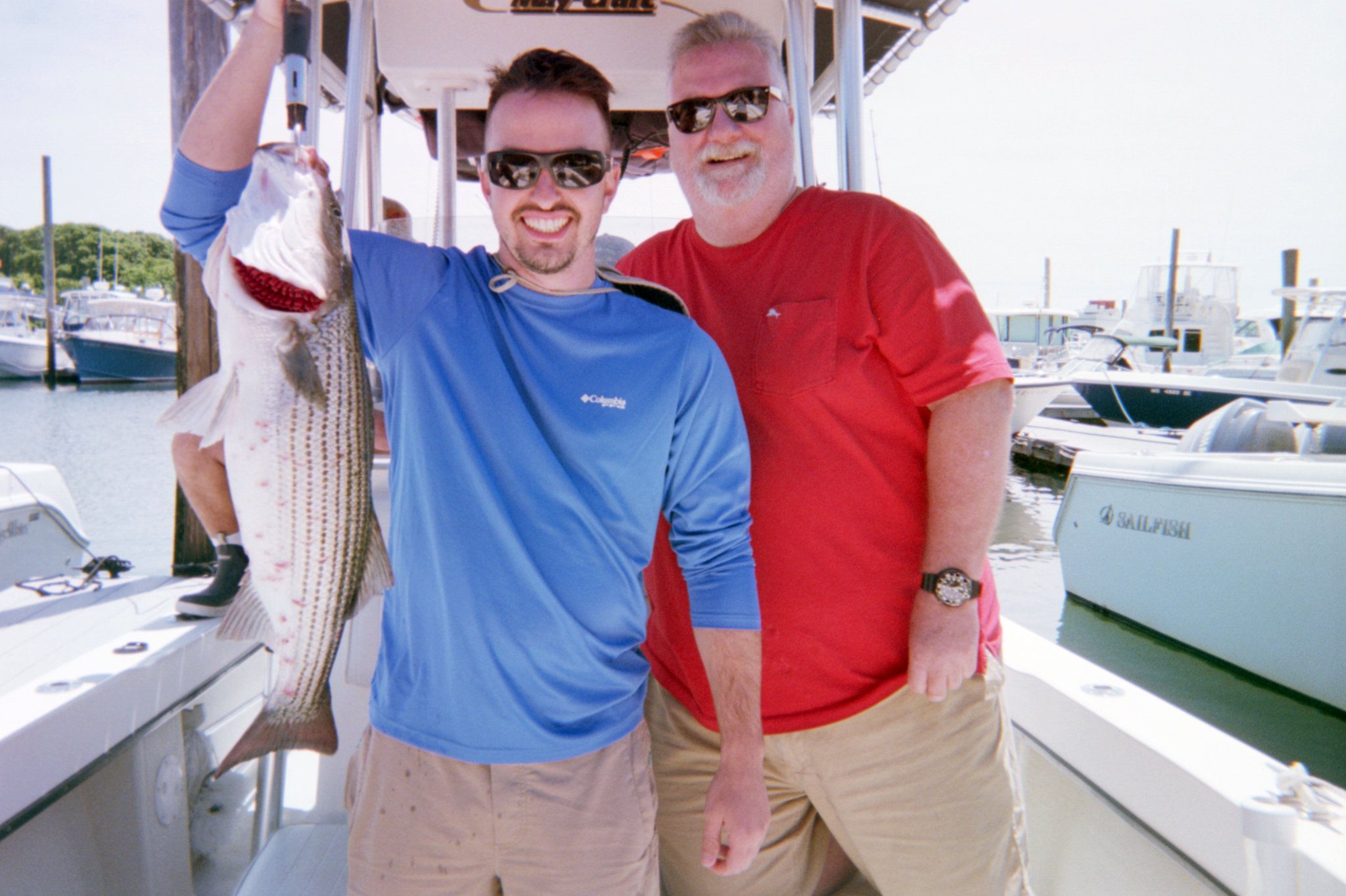 Striped bass caught while fishing in East Dennis