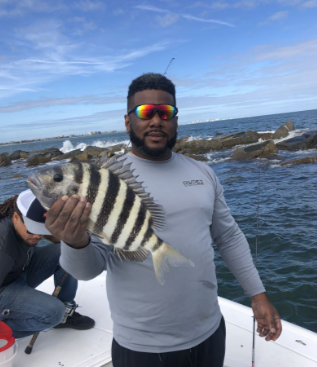 Sheepshead fish caught in Daytona Beach