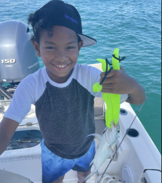 Tawny nurse shark, 7 feet long, fishing at Daytona Beach