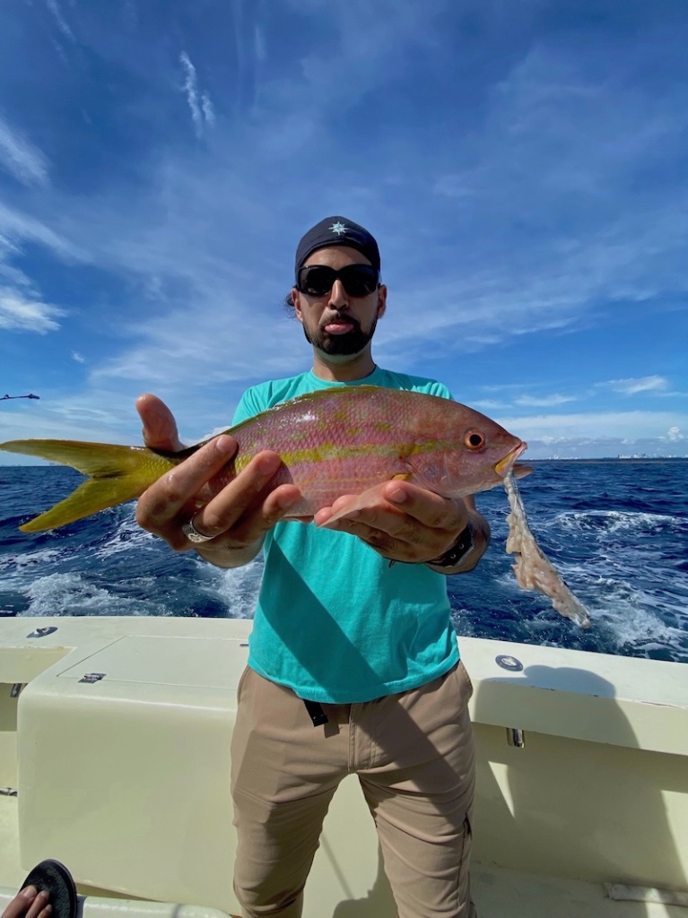 Angler posing with catch in Florida