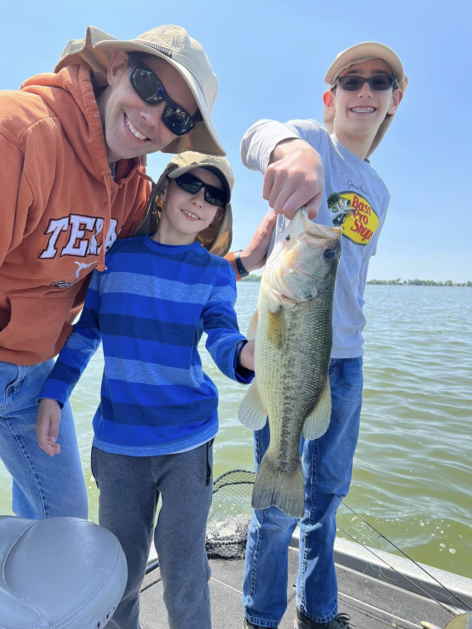 Largemouth bass caught on fishing trip in WI