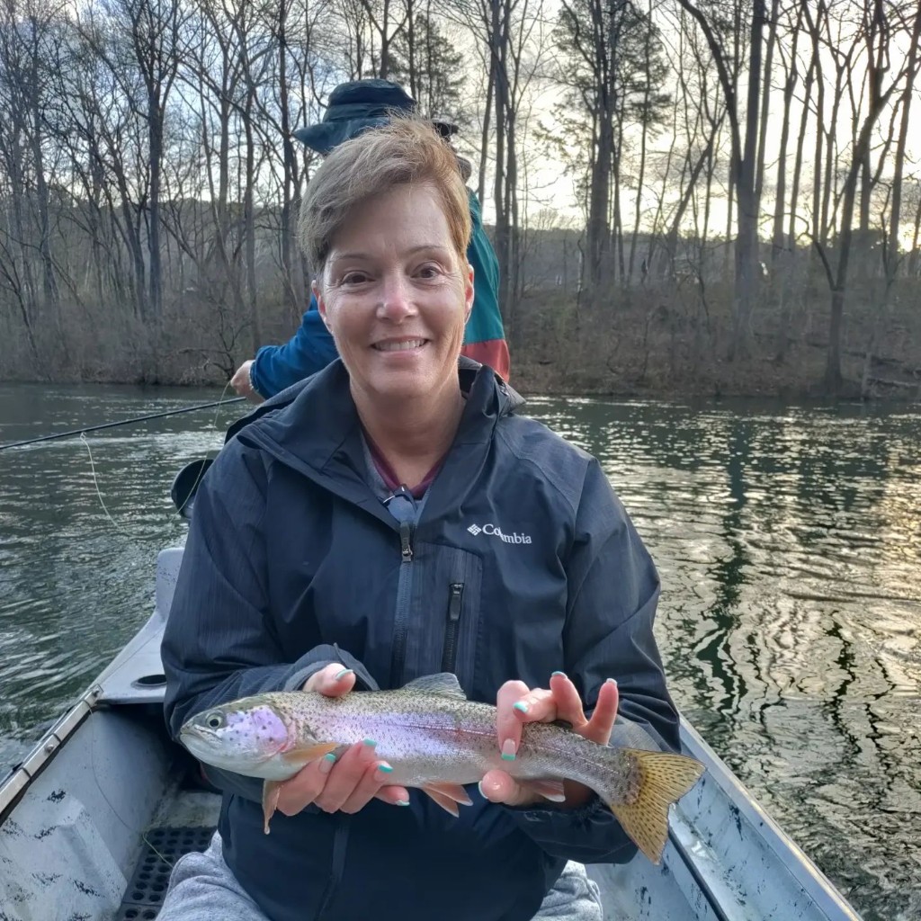 A rainbow trout caught while fishing in AR