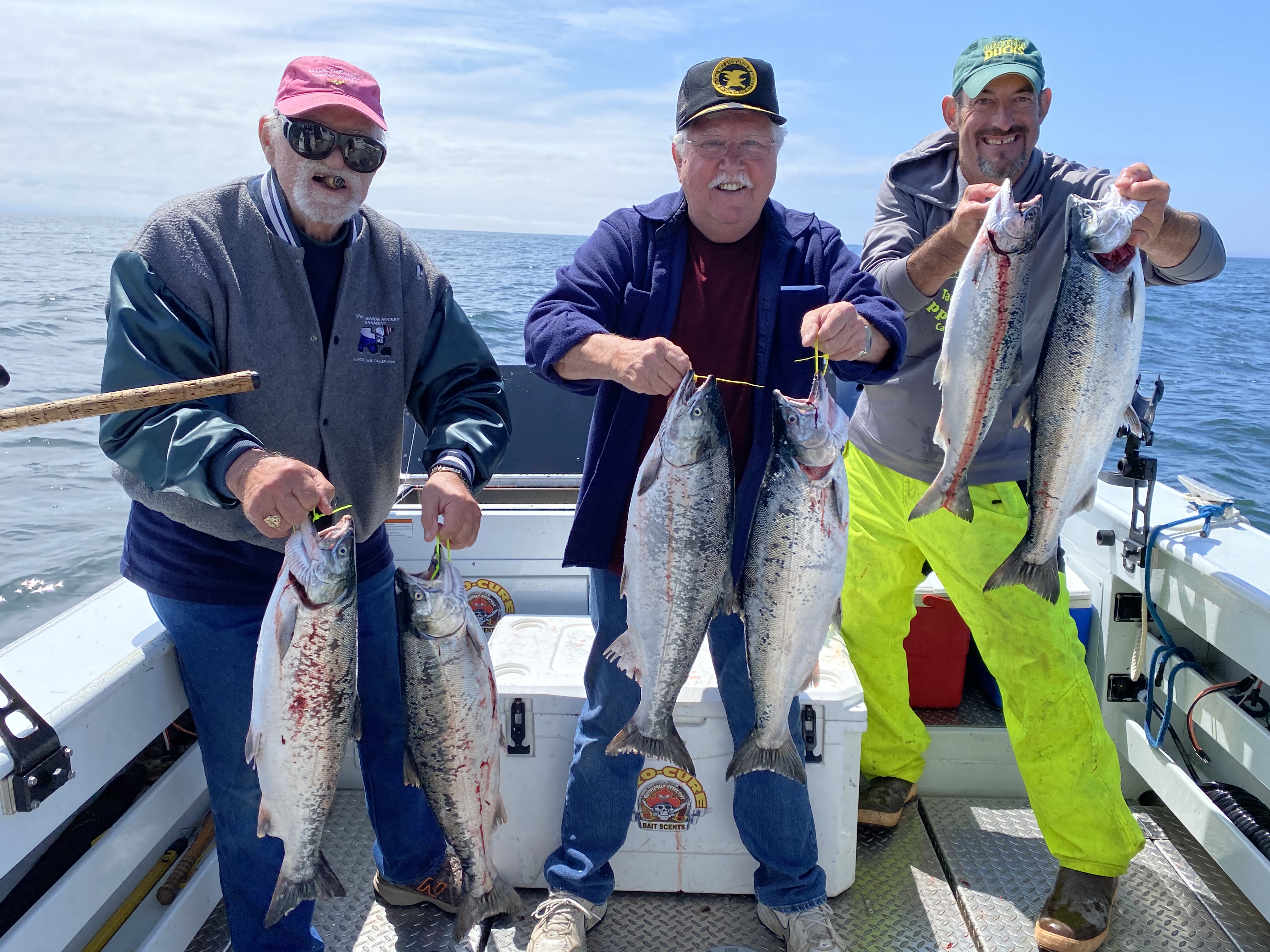 Chinook and or Silver Salmon in Winchester Bay