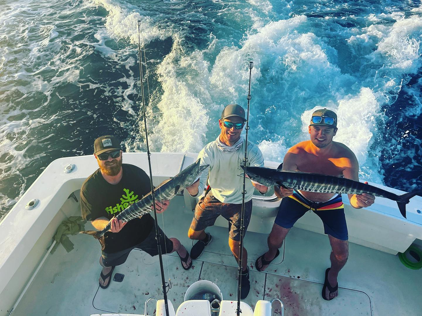 2 wahoo fish caught in FL
