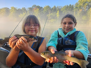 Two anglers fishing in AR